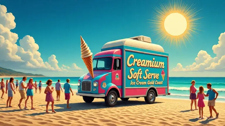 creamium soft serve ice cream truck gold coast and brisbane hire us now