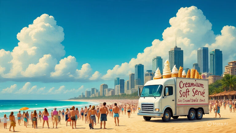 soft serve ice cream gold coast broadbeach Kirra Surf Life Saving Club