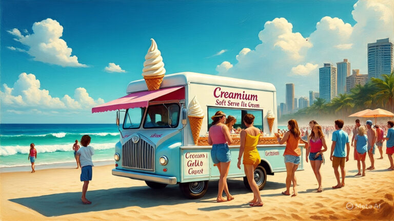Soft Serve Ice Cream Truck in Burleigh Heads – Creamium.au