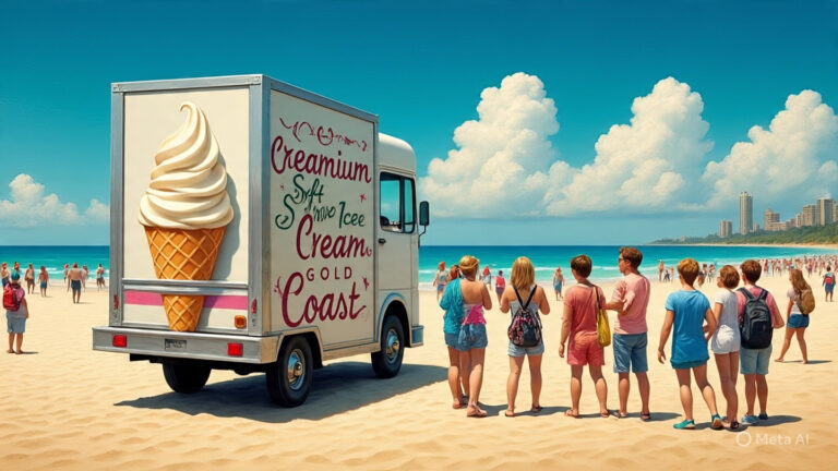 Soft Serve Ice Cream Truck in Coolangatta – Creamium.au