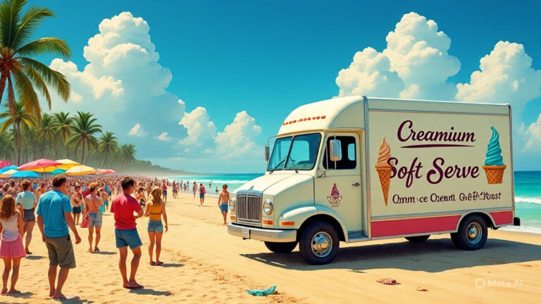 Soft Serve Ice Cream Truck in Burleigh Heads – Creamium.au