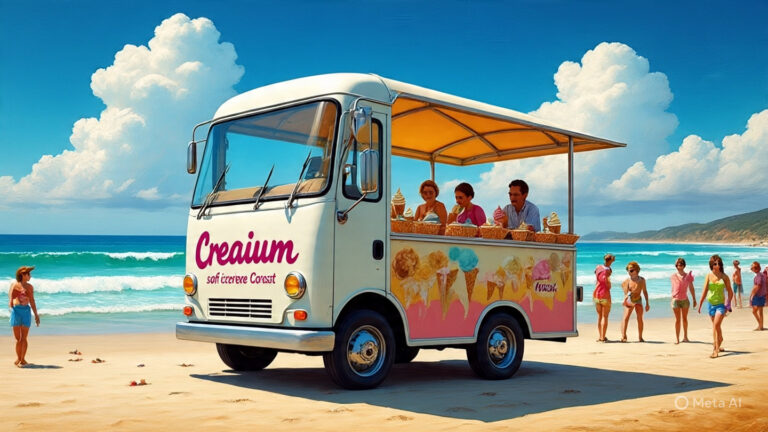 Soft Serve Ice Cream Truck in Main Beach – Creamium.au